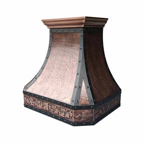 Fobest Handmade Custom Antique Copper Range Hood FCP-122 - Fobest Appliance