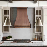 Fobest Custom Antique Copper Range Hood with pot rail FCP-129 - Fobest Appliance