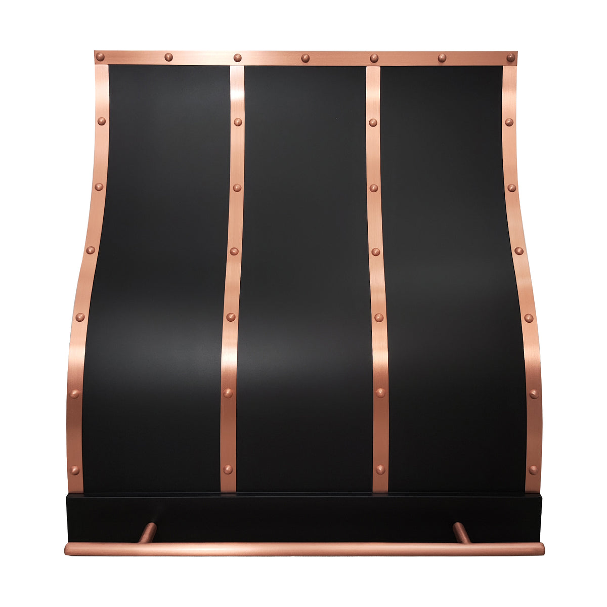 Fobest Stainless Steel Black Range Hood with Copper Straps FSS-242