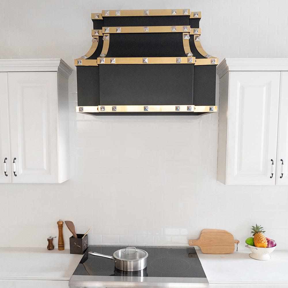 Fobest Custom Handcrafted Black Stainless Steel Range Hood FSS-167 - Fobest Appliance