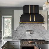 Fobest Chimney Handcrafted Black Custom Stainless Steel Range Hood FSS-149 - Fobest Appliance