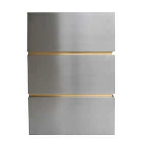 Fobest Stainless Steel Custom Box Range Hood with Brass Base FSS-211 - Fobest Appliance