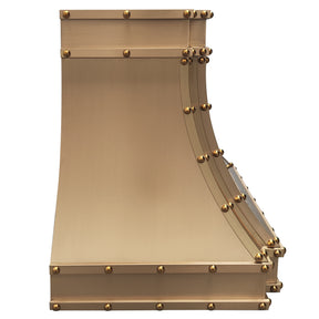 Fobest Custom Brass Range Hood with Rivets FSS-345