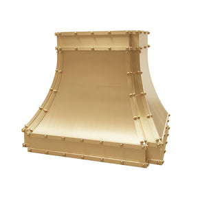 Fobest Custom Brass Range Hood with Rivets FSS-345