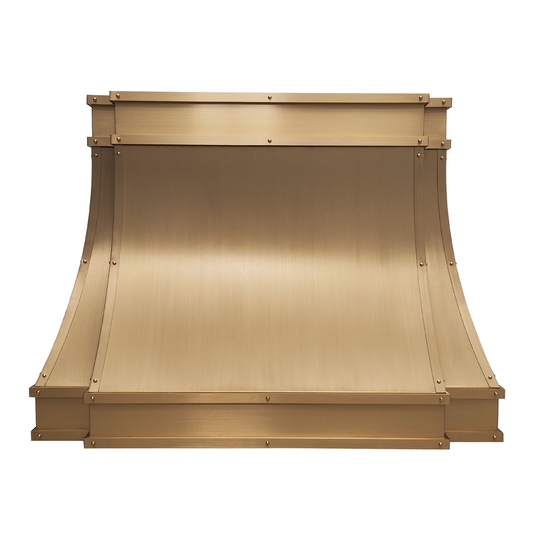 Fobest Brushed Brass Kitchen Hood with Rivets FSS-225