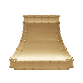 Fobest Custom Brass Range Hood with Rivets FSS-345