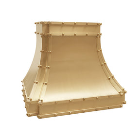 Fobest Custom Brass Range Hood with Rivets FSS-345