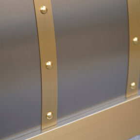 Fobest Range Hood with Round Brass Rivets