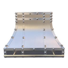 Fobest Stainless Steel Custom Hood Cover with Square Rivets FSS-168