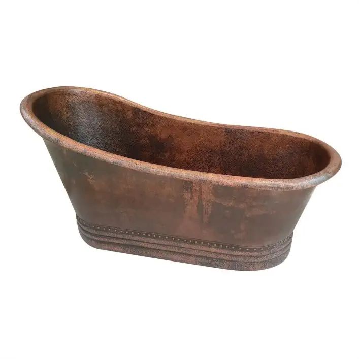 Fobest Handmade Double-Slipper Custom Vintage Copper Bathtub FBT-18 - Fobest Appliance