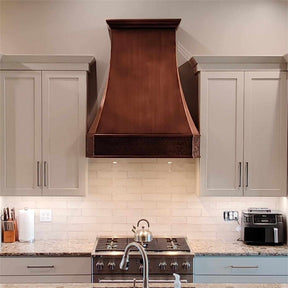 Fobest Classic Curved Antique Copper Range Hood FCP-69 - Fobest Appliance