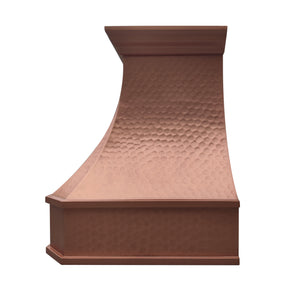 Fobest Custom Copper Range Hood with Light Hammered Texture FCP-206