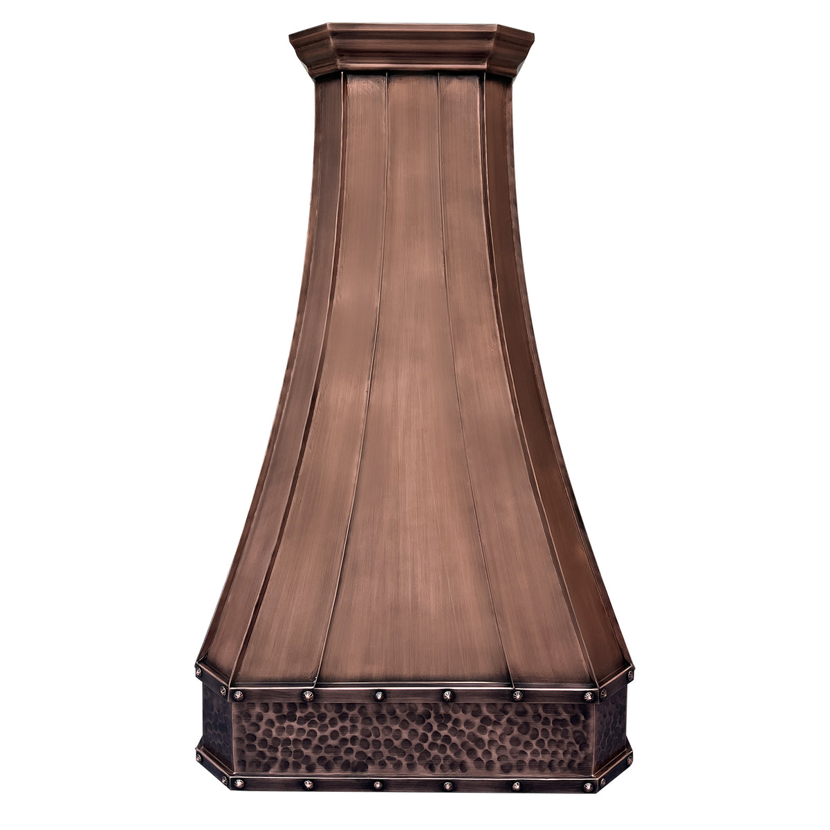 Fobest Antique Copper Range Hood with Rustic Trims FCP-233