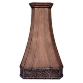 Fobest Antique Copper Range Hood with Rustic Trims FCP-233