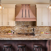 Fobest Natural Copper Range Hood with Hammered Texture FCP-223