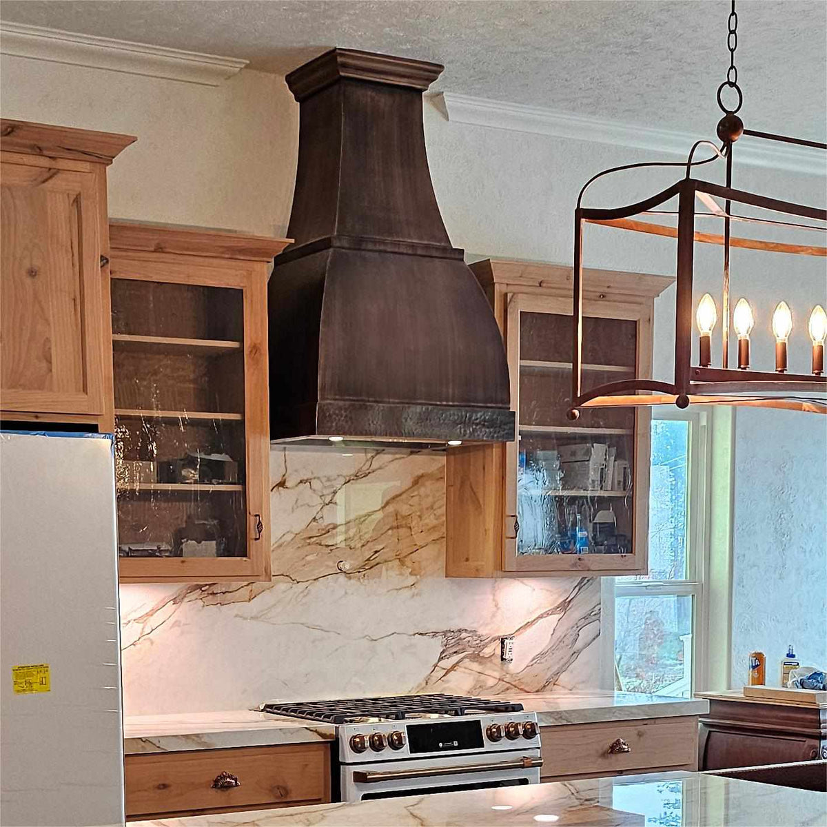 Fobest Bell Shape Handmade Custom Antique Copper Range Hood FCP-86 - Fobest Appliance