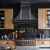 Fobest Custom Copper Range Hood with Arched Bottom FCP-201