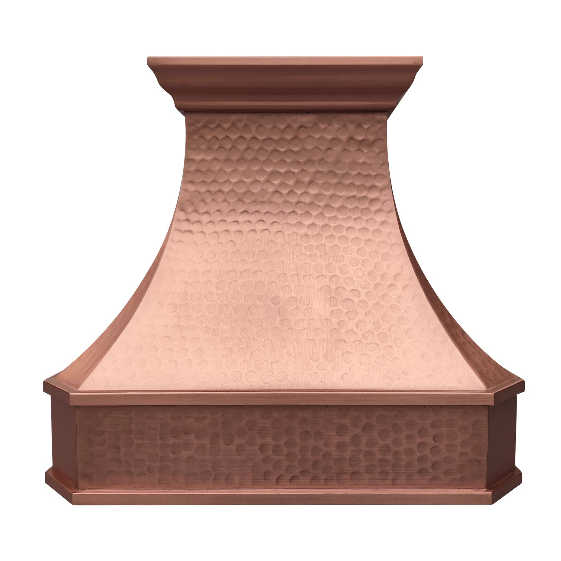 Fobest Custom Copper Range Hood with Light Hammered Texture FCP-206