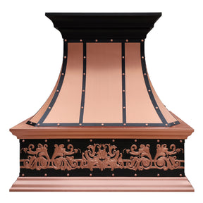 Fobest Custom Copper Range Hood with Vintage Design FCP-226