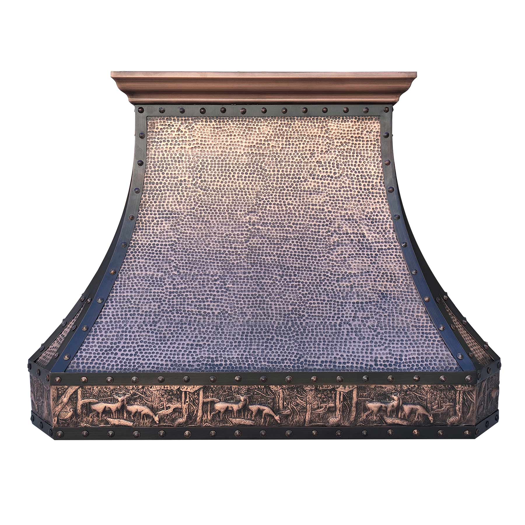 Fobest Copper Range Hood with Deer Pattern FCP-193