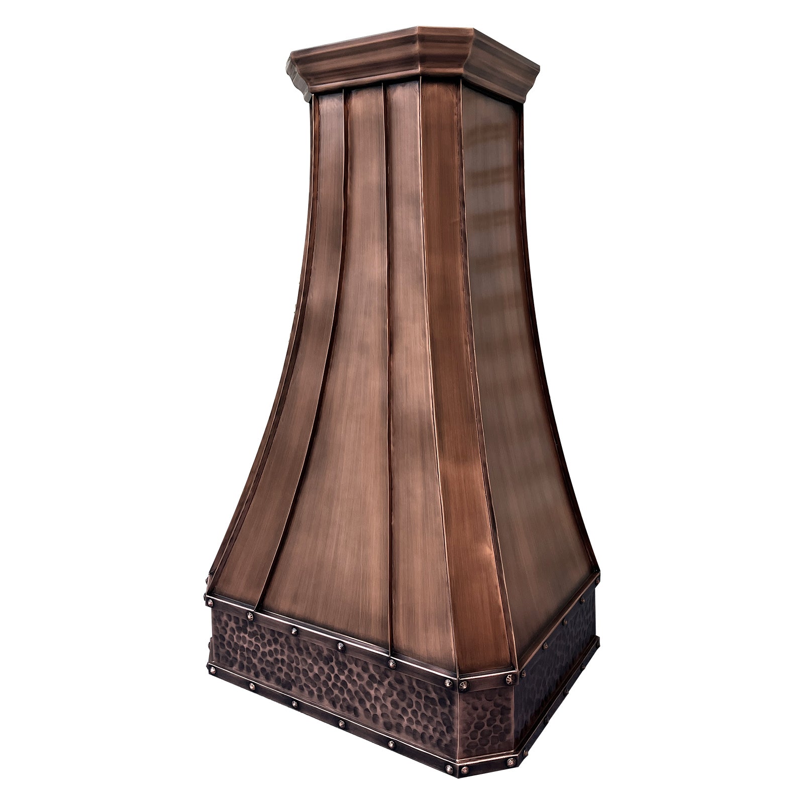 Fobest Antique Copper Range Hood with Rustic Trims FCP-233