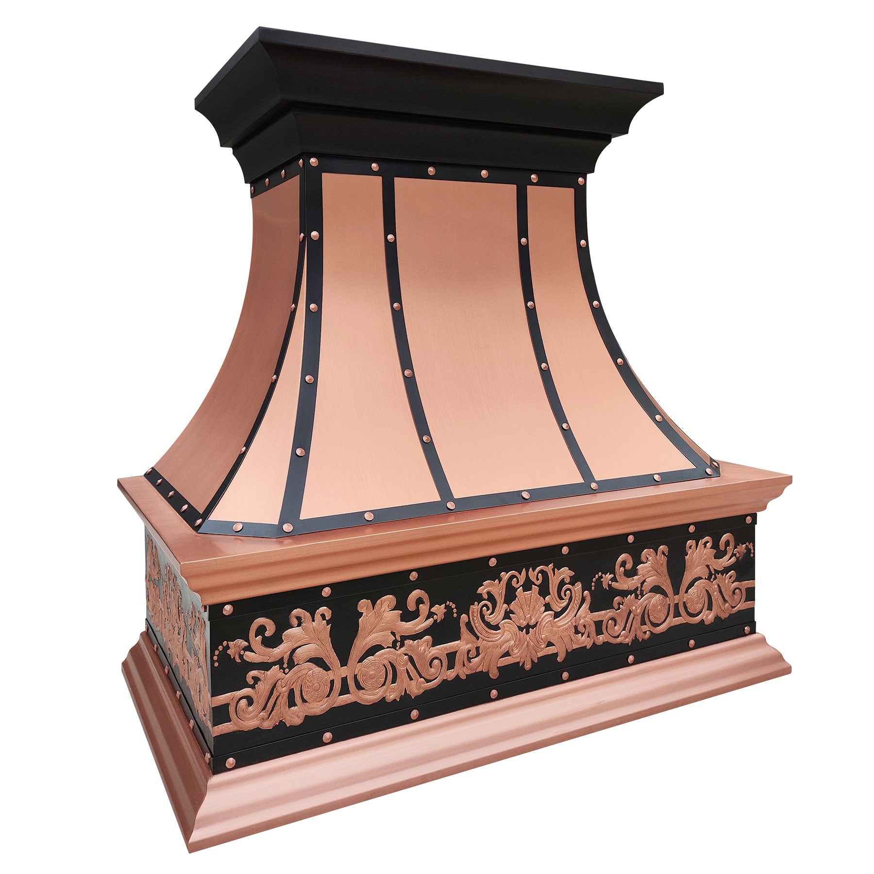 Fobest Custom Copper Range Hood with Vintage Design FCP-226