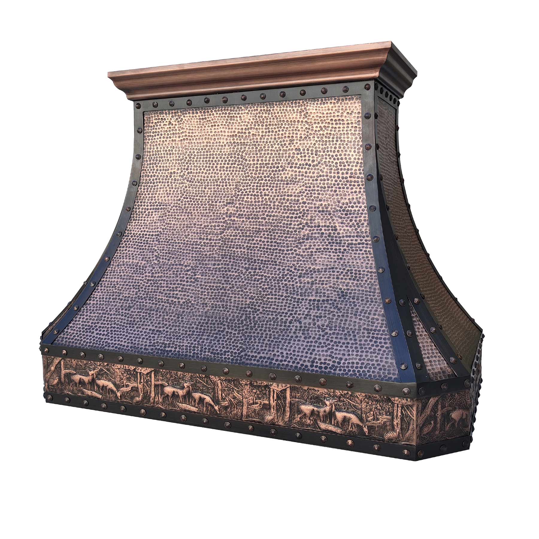 Fobest Copper Range Hood with Deer Pattern FCP-193