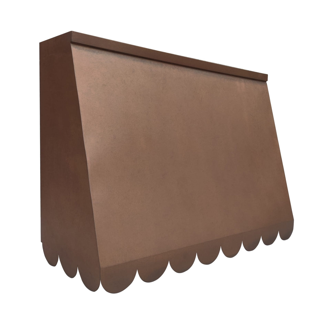 Fobest Vintage Copper Vent Hood Scalloped Bottom FCP-189