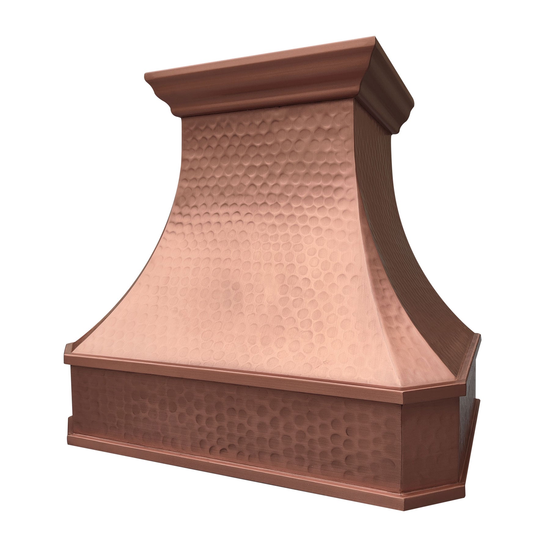 Fobest Custom Copper Range Hood with Light Hammered Texture FCP-206