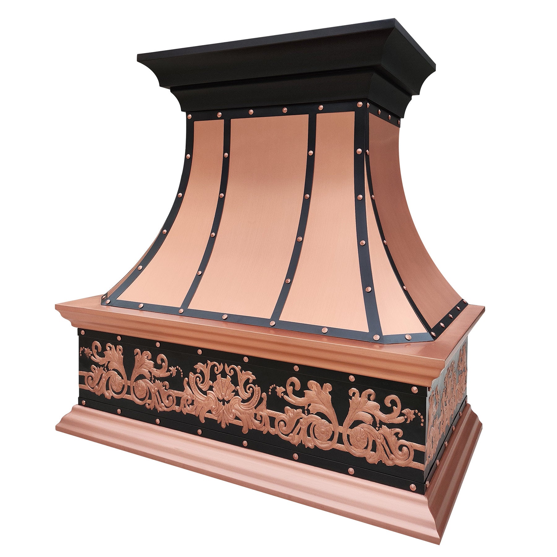 Fobest Custom Copper Range Hood with Vintage Design FCP-226