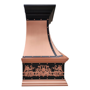 Fobest Custom Copper Range Hood with Vintage Design FCP-226