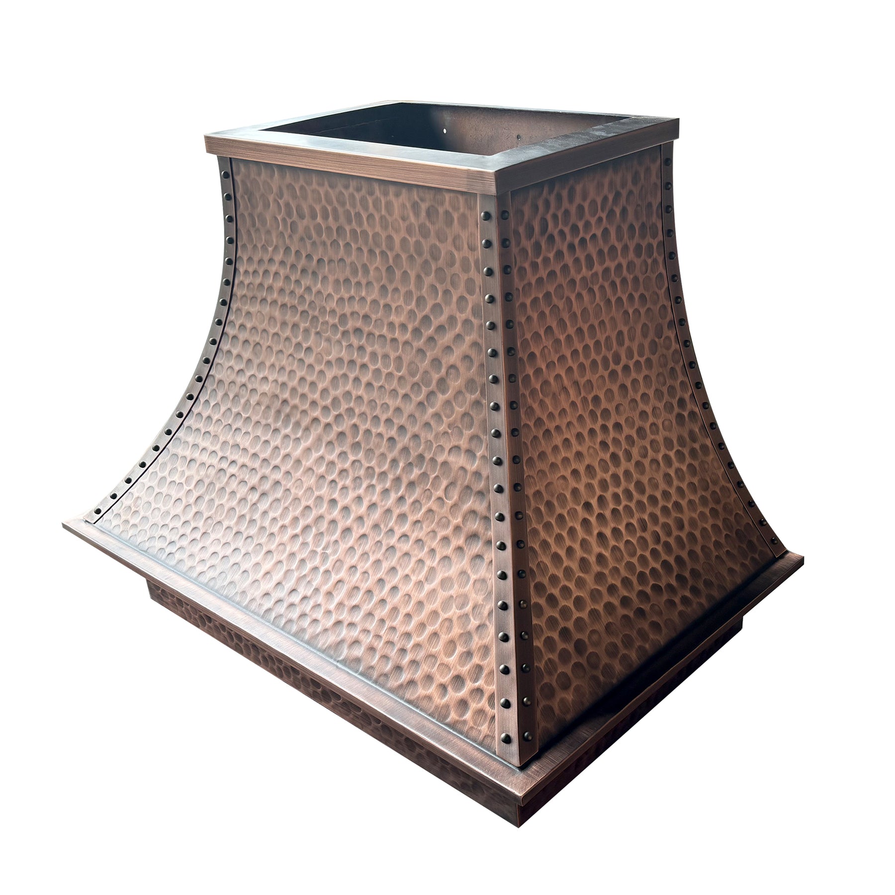 Fobest Farmhouse Copper Range Hood with Light Hammered Texture FCP-199