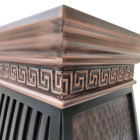 Fobest Rustic Copper Range Hood with Handmade Apron FCP-197