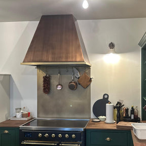 Fobest Copper Custom Range Hood with Brass Band Bottom FCP-136