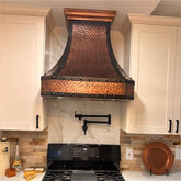 Fobest Custom Hammered Antique Copper Kitchen Hood FCP-10 - Fobest Appliance