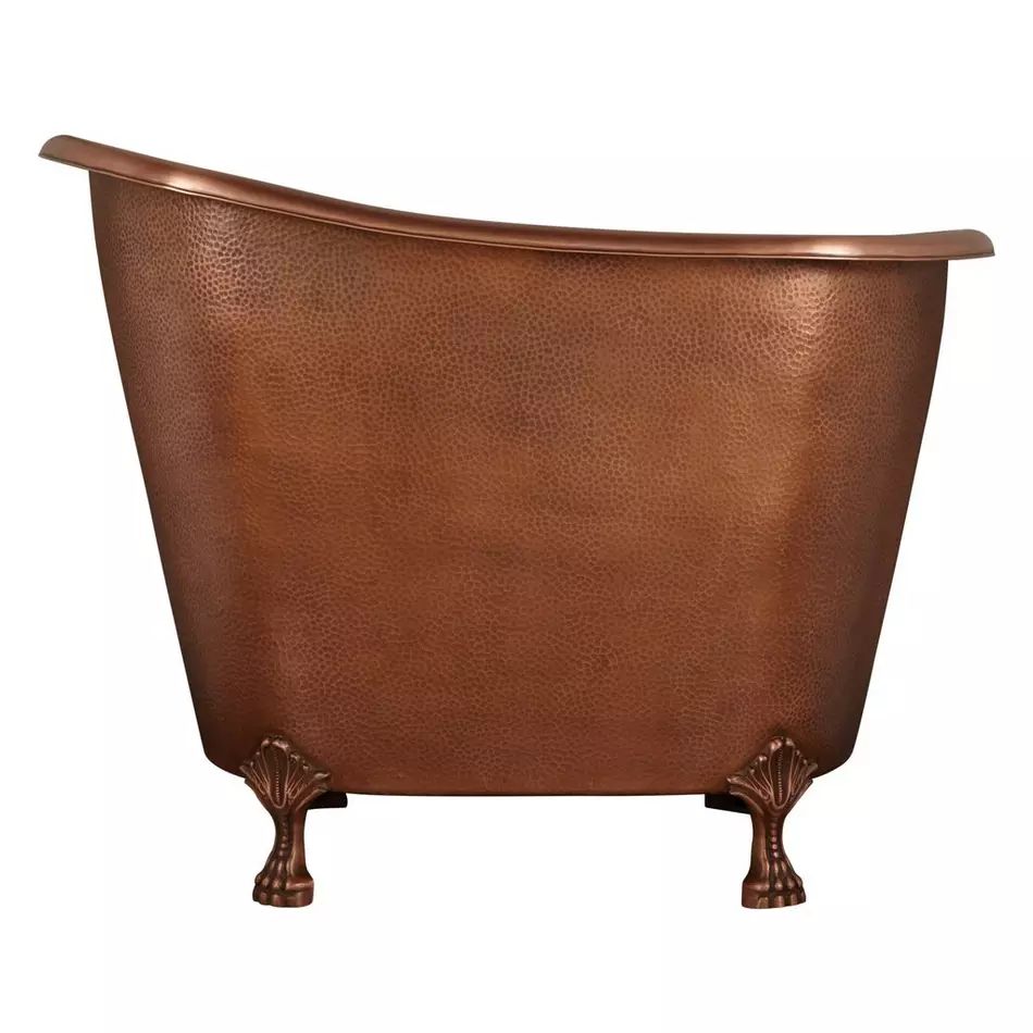 Fobest Handmade Double-Slipper Custom Antique Copper Bathtub with Clawfoot FBT-16 - Fobest Appliance