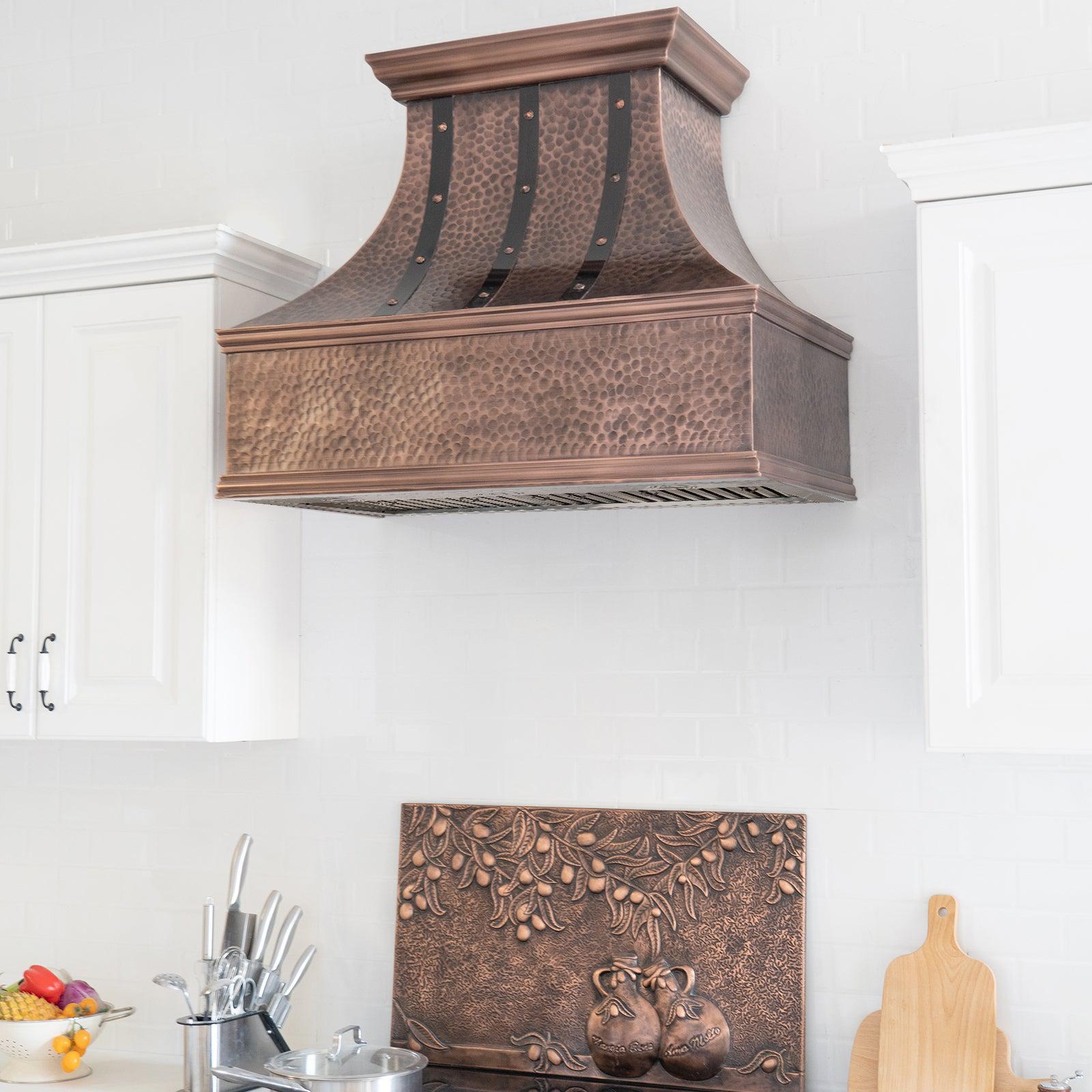 42 Copper Range Hood – Rustic Sinks