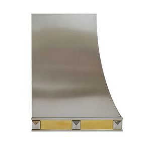 Fobest Curved Custom Metal Hood with Square Rivets FSS-231