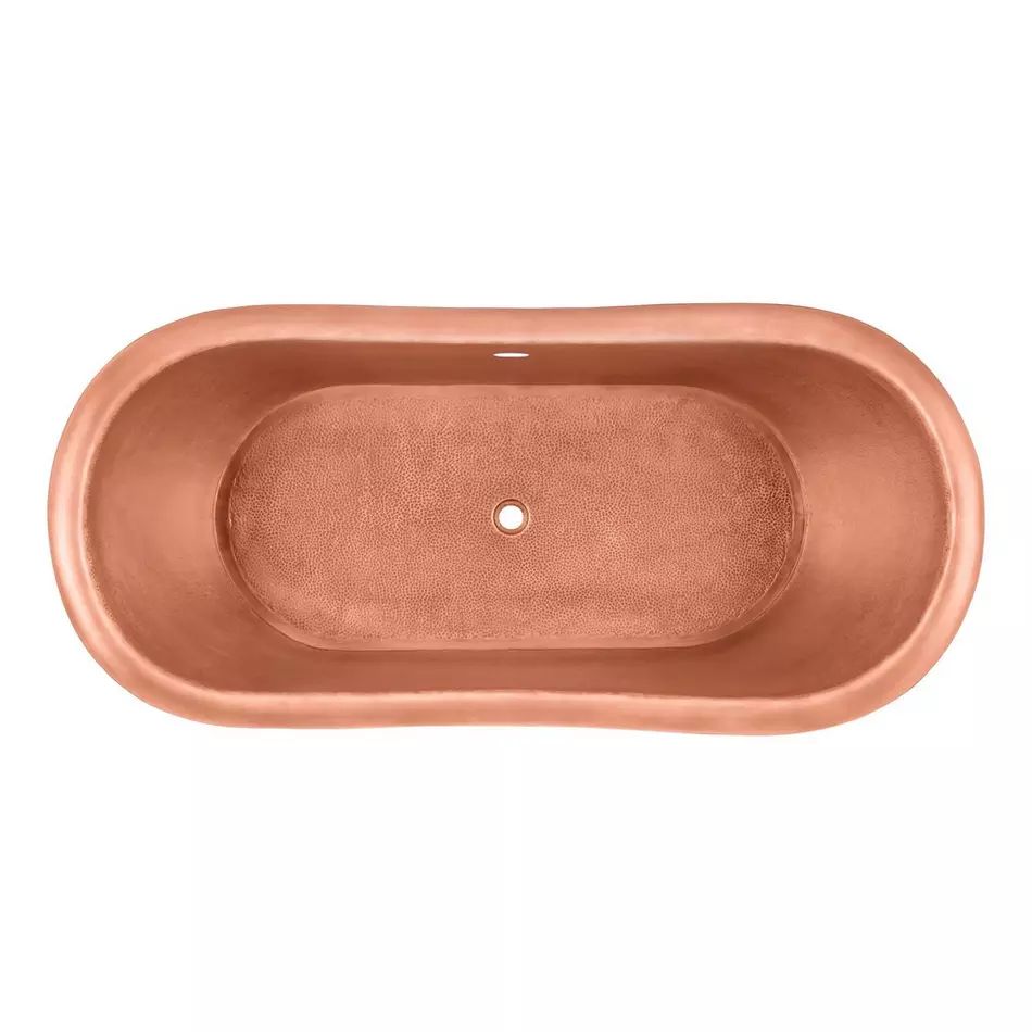 Fobest Handmade Double-Slipper Custom Antique Hammered Copper Bathtub FBT-4 - Fobest Appliance