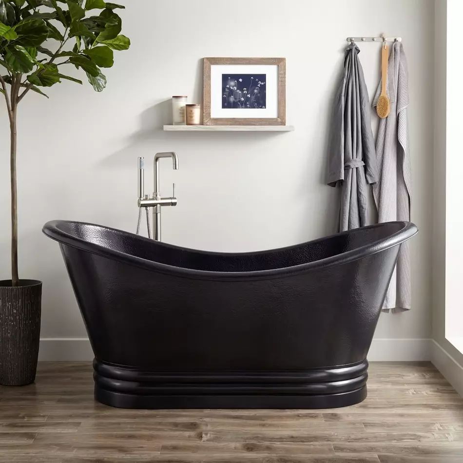 Fobest Handmade Double-Slipper Custom Oil Rubbed Bronze Copper Bathtub FBT-20 - Fobest Appliance