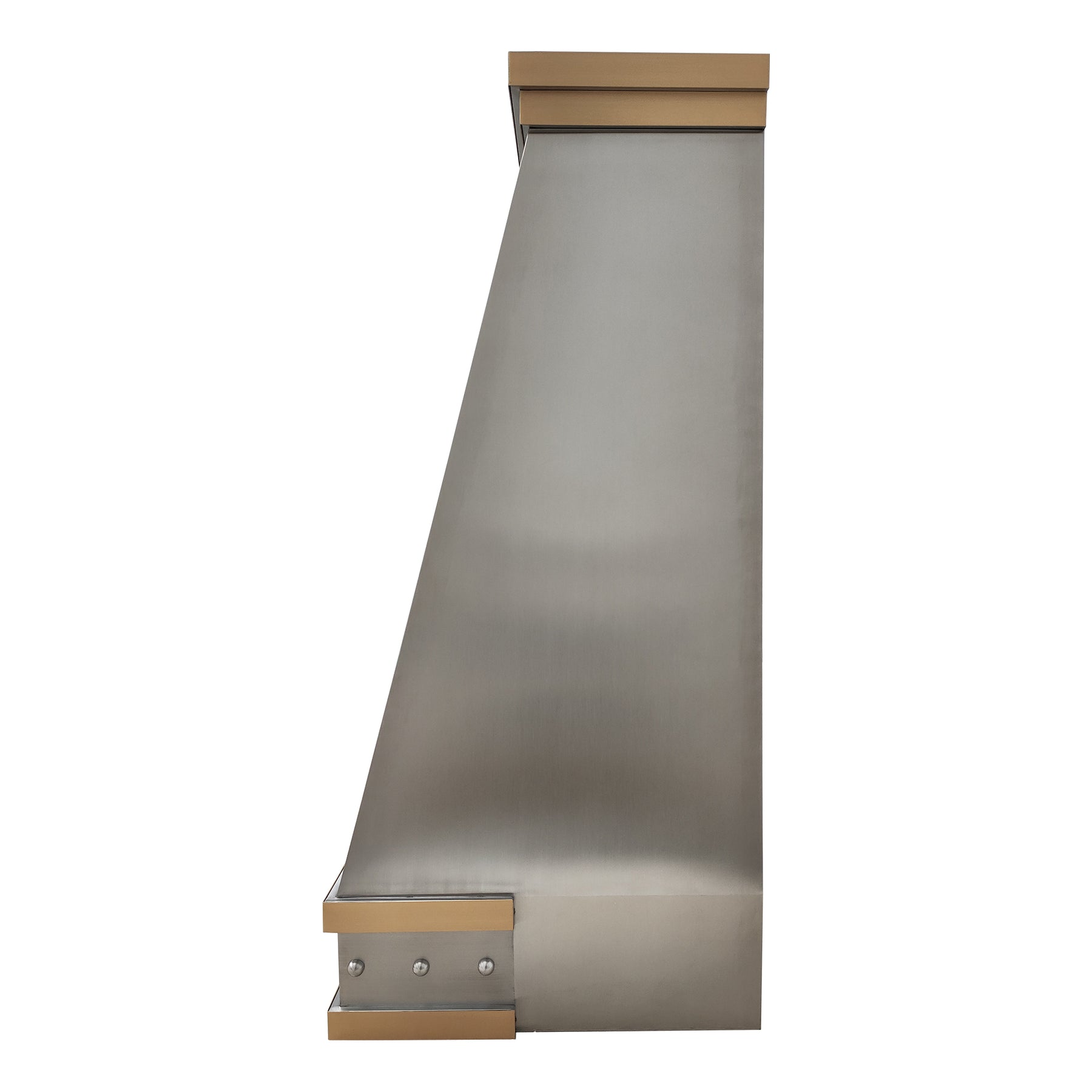 Fobest Custom Range Hood Stainless Steel with Brass Straps FSS-222