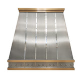 Fobest Custom Range Hood Stainless Steel with Brass Straps FSS-222