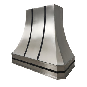 Fobest Stainless Steel Custom Range Hood with Black Trims FSS-254