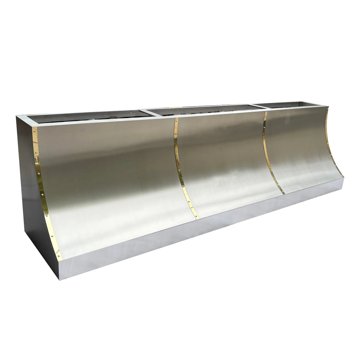 Fobest Instock Stainless Steel Range Hood FSS-130 (109"W x 30"H x 24"D)