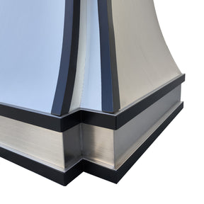 Fobest Custom Stainless Steel Hood with Black Trims FSS-330