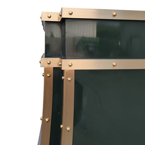 Fobest Custom Stainless Steel Range Hood with Green Finish FSS-308