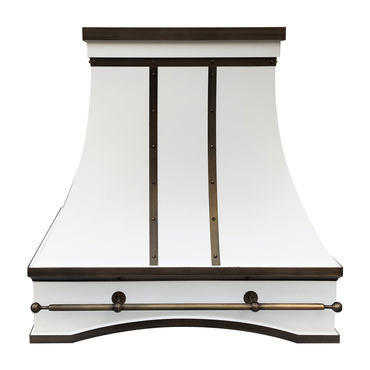 Fobest Custom Island White Range Hood FSS-335