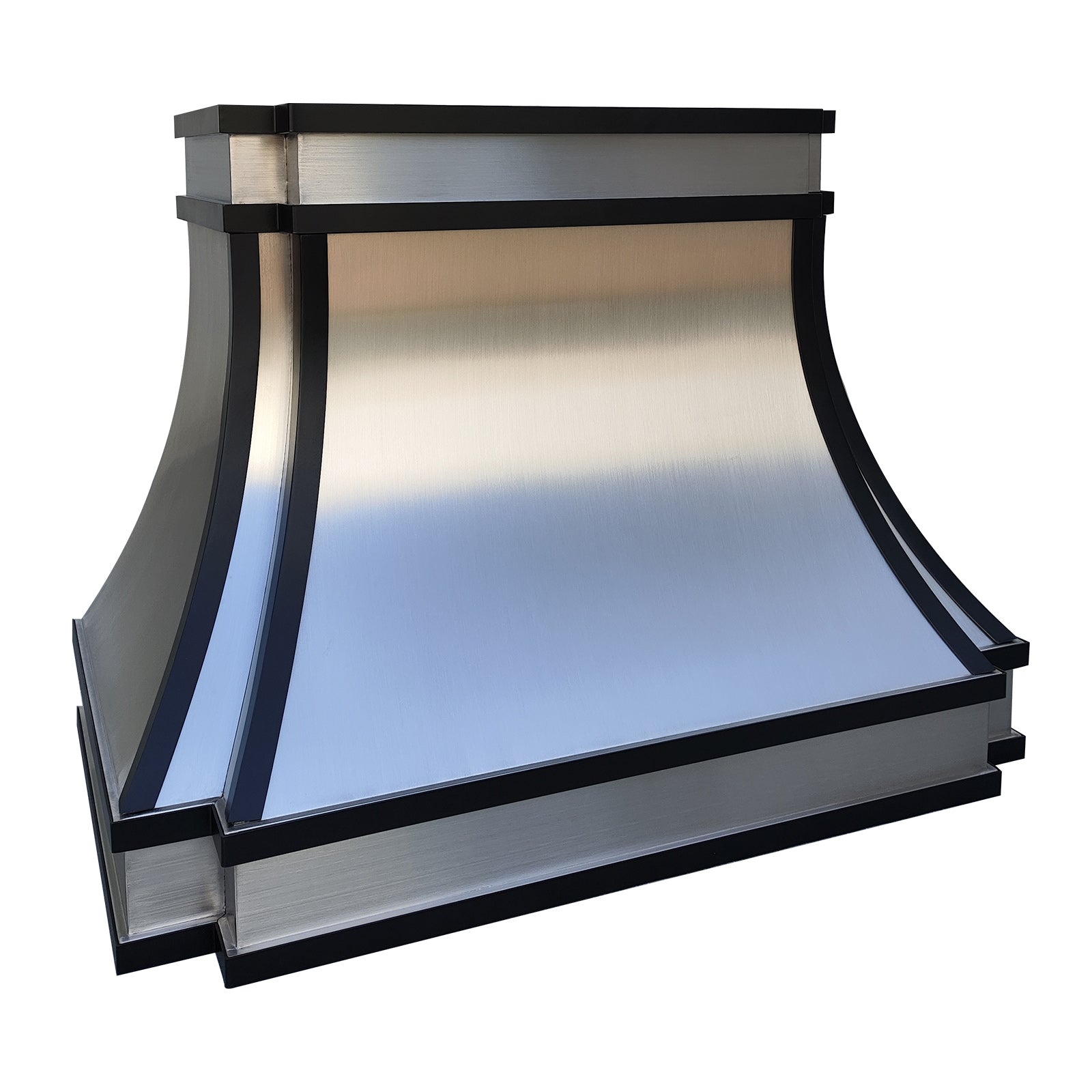 Fobest Custom Stainless Steel Hood with Black Trims FSS-330