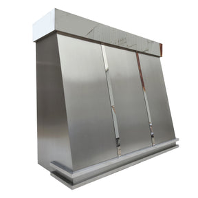 Fobest Custom Stainless Steel Range Hood with Polished Band FSS-195 - Fobest Appliance