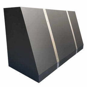 Fobest Black Custom Range Hood with Two Straps FSS-298